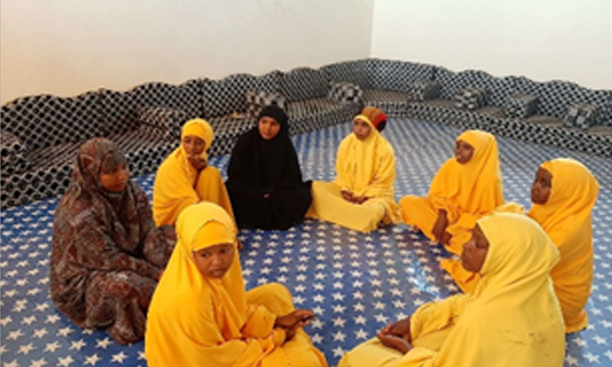 schoolgirls focus group discussion on inclusive leaning and empowering girls